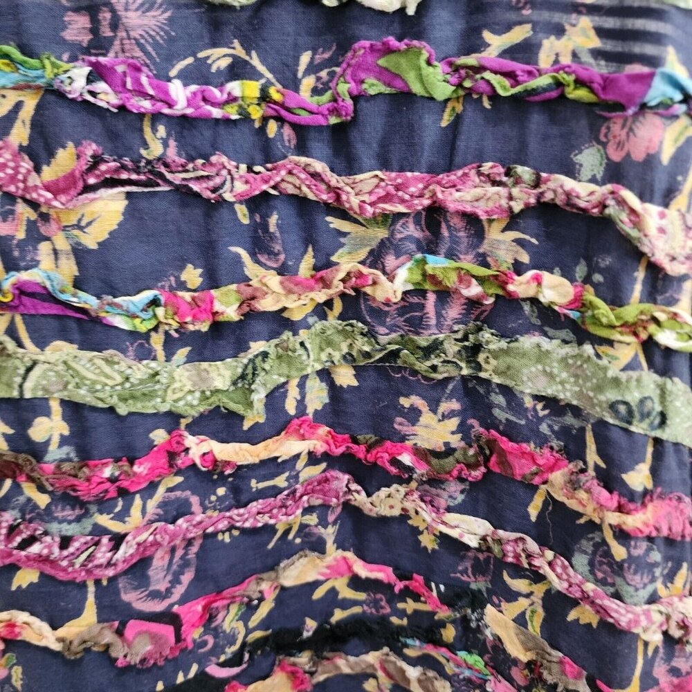 Women's Multicolor Ruffled Tank Top - Picture 4 of 10